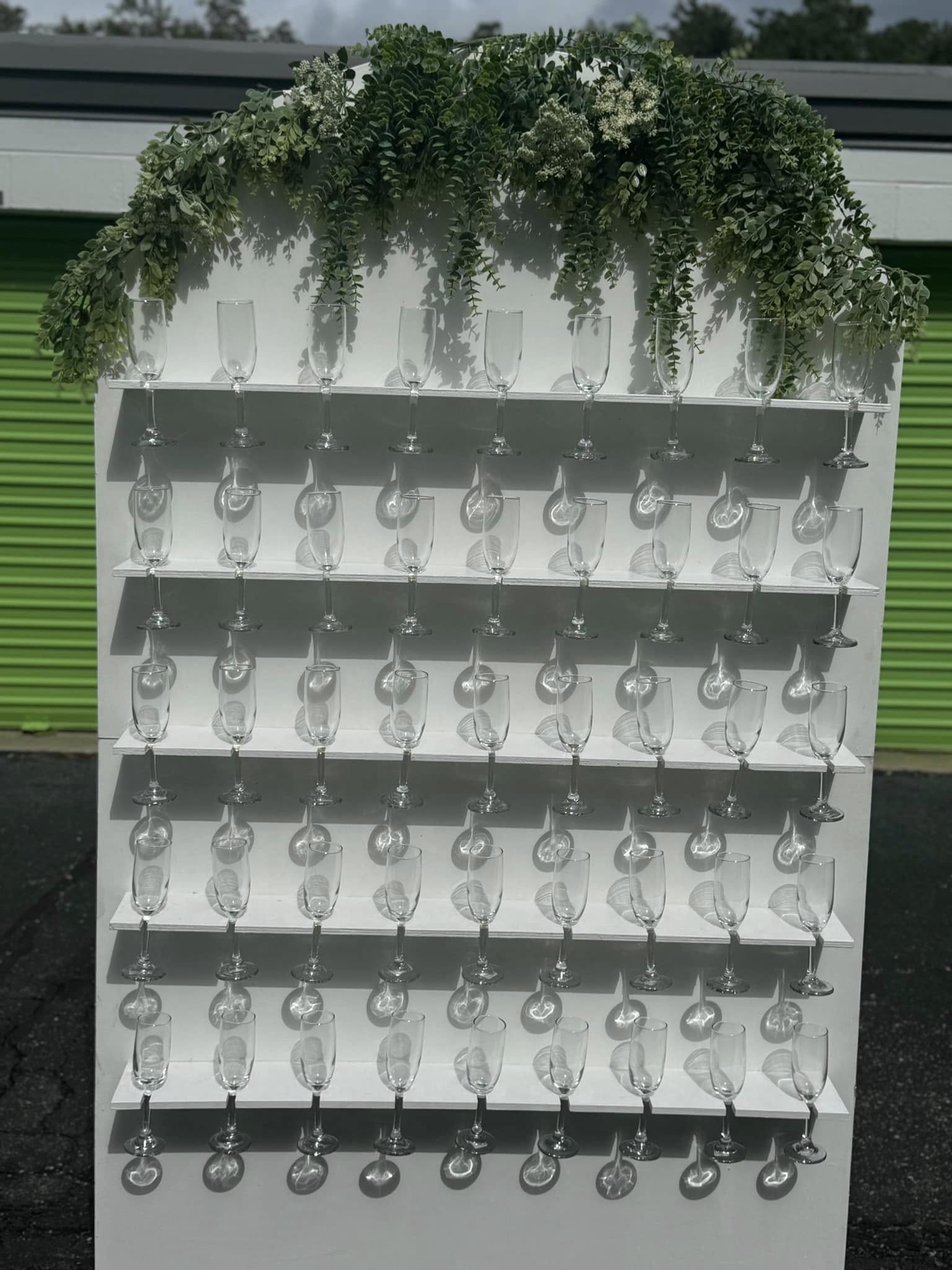 Champagne wall rental